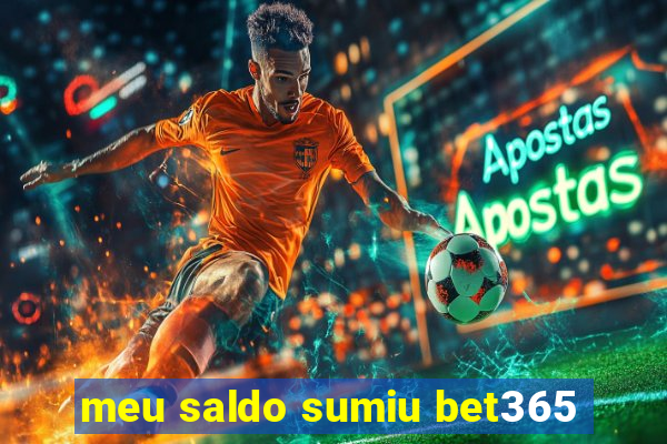 meu saldo sumiu bet365